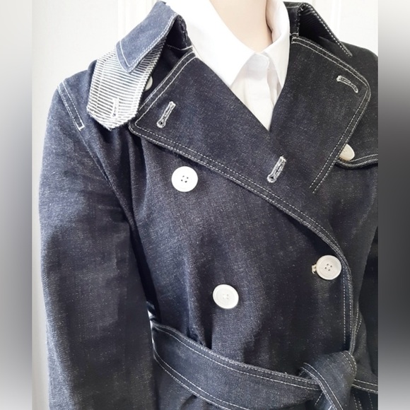 Ralph Lauren Denim Spring Coat - Picture 2 of 9